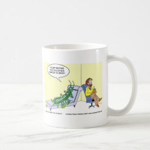 Café Psiquiatria de Centopéia Cartões Engraçados Caneca
