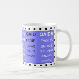 Café Q palavras sem a caneca de jogos de palavras da U