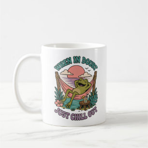 Café Quando em Dúvida, Apenas Relaxe a Caneca de Sapo