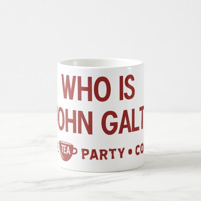 Café Quem é caneca do tea party de John Galt (Centro)