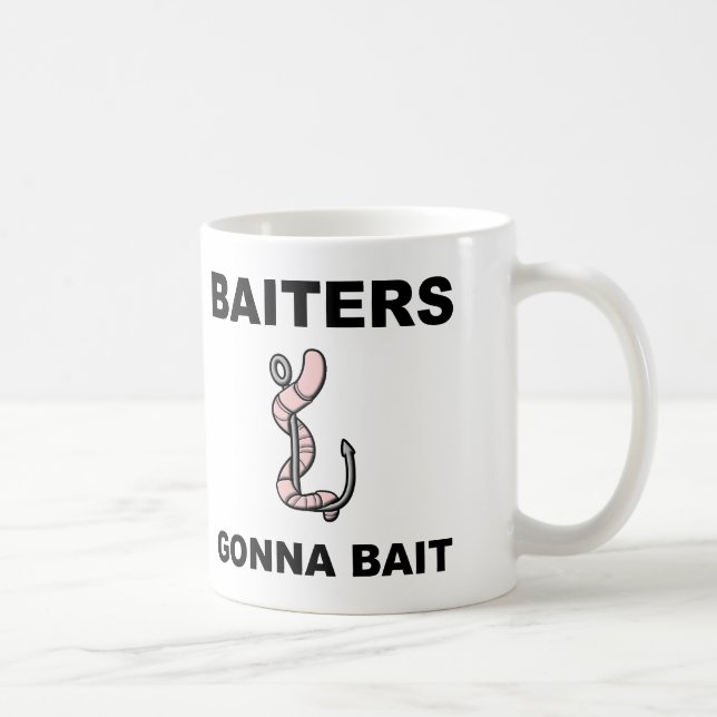 Café Quem pesca vai pescar Caneca engraçada de pesca ou (Direita)