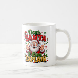 Café Querido Papai Noel Posso Explicar Caneca de Natal