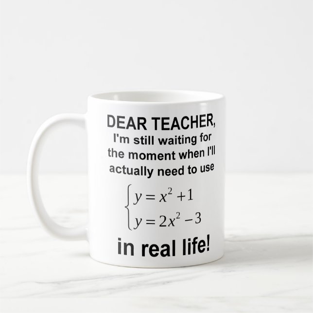 Café Querido Professor Caneca Divertida de Matemática d (Esquerda)