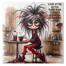 Café Quirky - Lady Risk It Cerâmica Azulejo