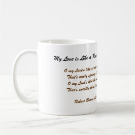 Café Rabbie Burns, como uma caneca de Rosa vermelha ver