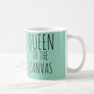Café Rainha da caneca de tela