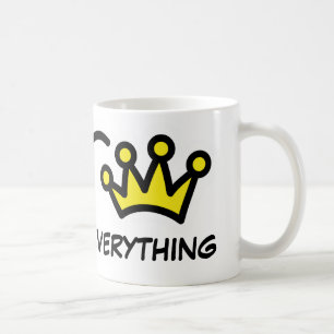 Café Rainha de tudo   Caneca engraçada para esposa