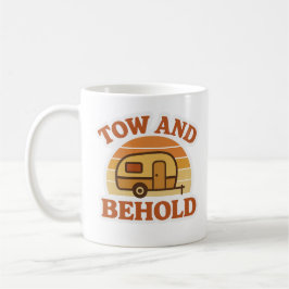 Café Reboque e Veja | Caneca Divertida de Caravana