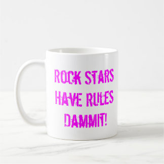 Café Regras de caneca das estrelas do rock
