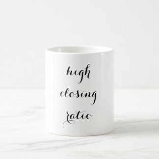 Café relação de fechamento alta - CANECA PARA O FIM do