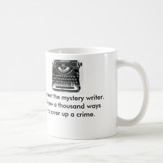 Café Respeite a caneca do escritor de mistério