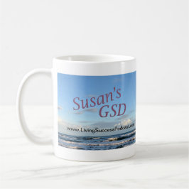 Café Revestimento da série do GSD de Susan uma caneca