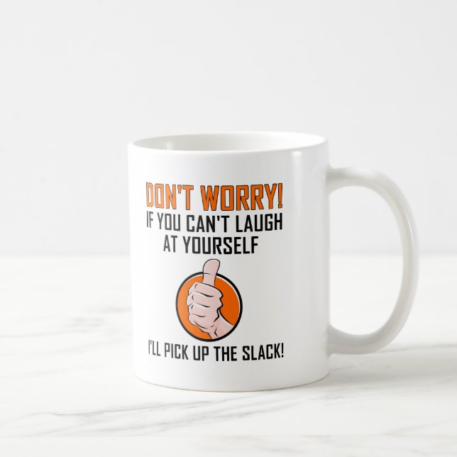 Café Ria de Si Mesmo Caneca Divertida (Direita)