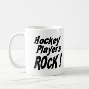 Café Rocha dos jogadores de hóquei! Caneca