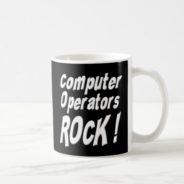 Café Rocha dos operadores de computador! Caneca (Direita)