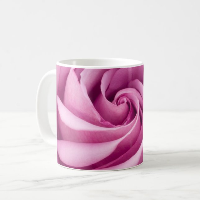 Café Rosa Rosa Rosa Rosa Dobrada em Caneca de Perfeição (Frente Esquerda)