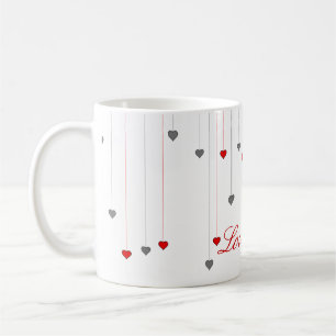 Café Rosas vermelhas ... Caneca de chá inglesa