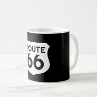 Rota 66 placa de estrada caneca personalizada