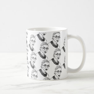 Café Ruth Bader Ginsburg que repete a caneca de Ruth