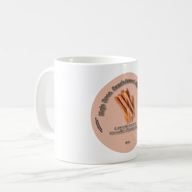 Café Sabonete de Barbear de Sandalo Caneca (Frente Esquerda)