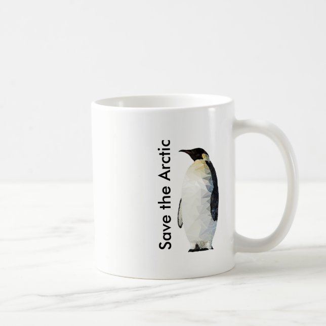Café Salvar a caneca ártica do pinguim de Polyart (Direita)