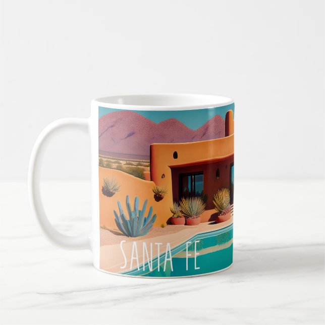 Café Santa Fe Sunrise – Caneca de Viagem Retro (Esquerda)