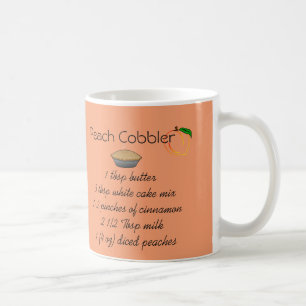 Café Sapateiro de pêssego em uma caneca