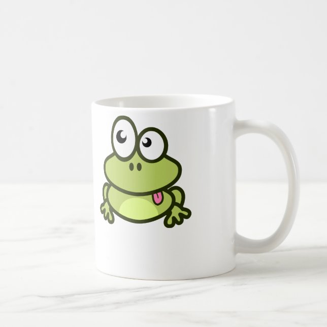 Café Sapo engraçado dos desenhos animados - caneca de (Direita)