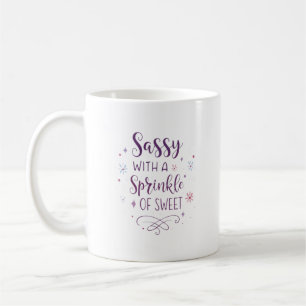 Café Sassy com um Toque de Doce – Caneca Feminina Fofa