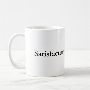 Café Satisfatório - a caneca clássica de elogio supremo