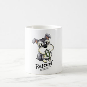 Café Schnauzer de Fozi - caneca branca
