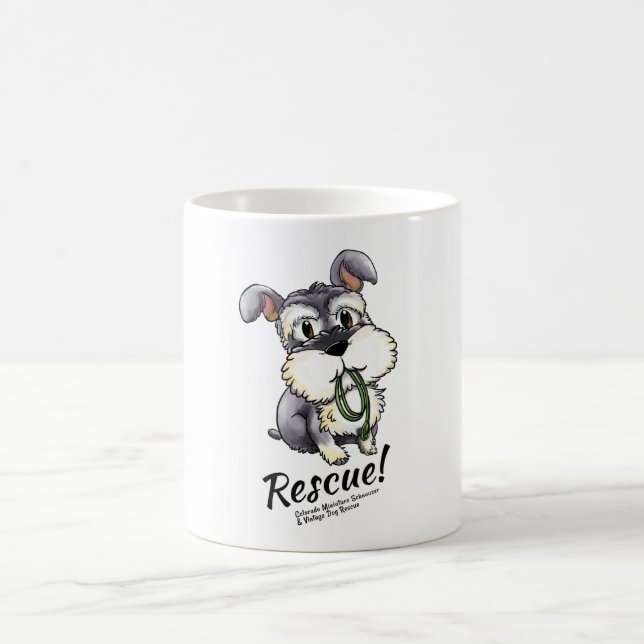 Café Schnauzer de Fozi - caneca branca (Centro)