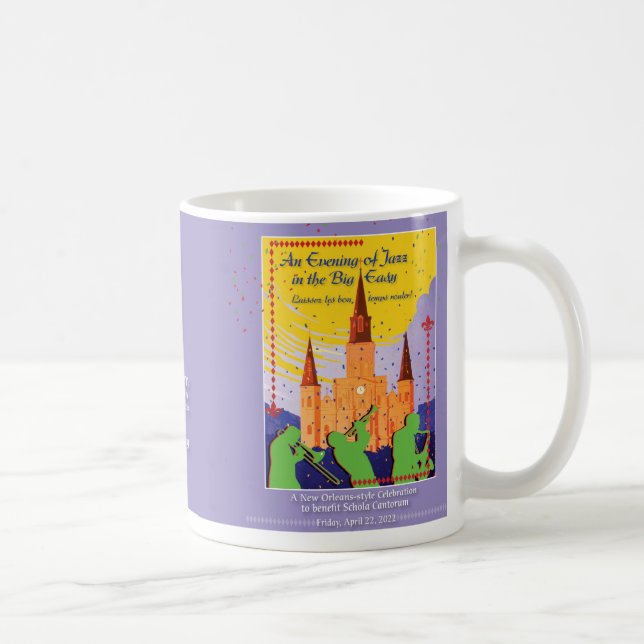 Café Schola Cantorum White "Big Easy", caneca de gala  (Direita)