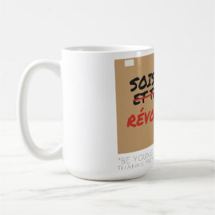Café Sê Jovem e Revolta-Toi Caneca de Protesto da Juven