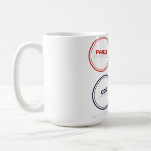 Café Selos de Passaporte de Paris Caneca de Selos de Vi