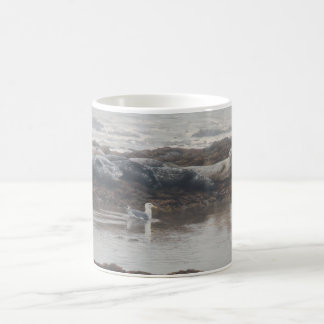 Café Selos de porto e caneca da gaivota