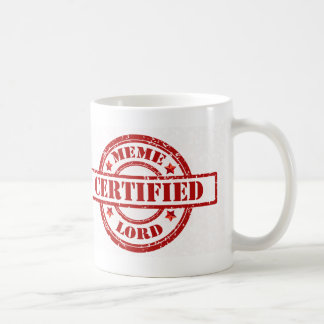 Café Senhor certificado Caneca de Meme