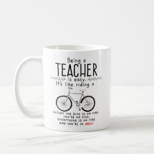 Café Ser um professor é como a montada de uma caneca d