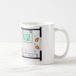 Café Série da caneca da sala de hotel do conceito