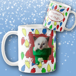 Café Seu animal de estimação em uma caneca de Natal