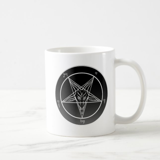 Café Sigil Noir dobro da caneca branca clássica de (Direita)