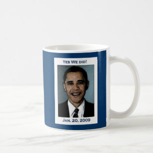 Café Sim nós fizemos a caneca de Obama