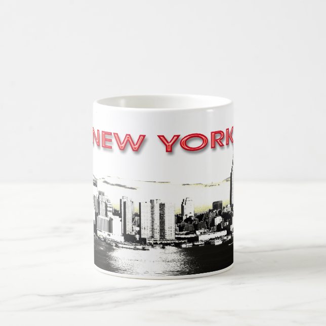 Café Skyline de Nova York com caneca de torres gêmeas (Centro)