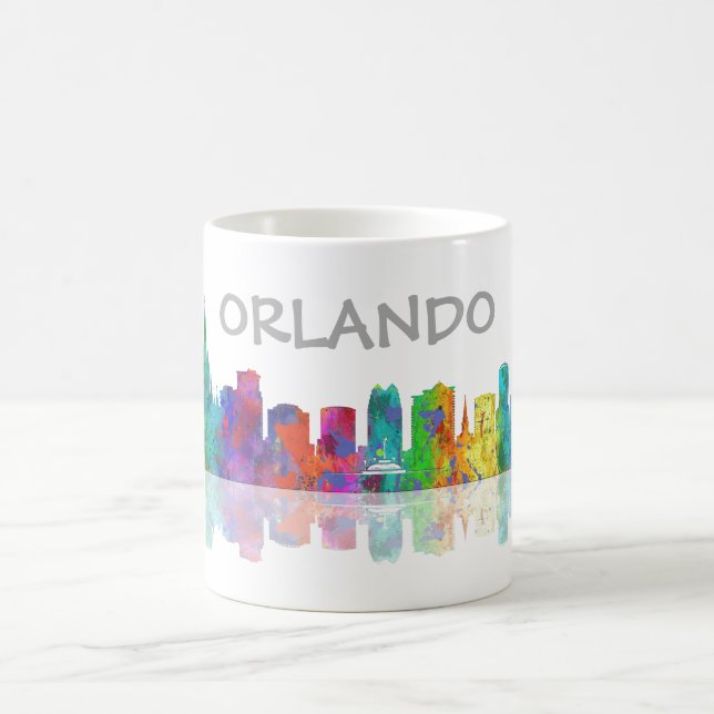Café SKYLINE de ORLANDO, FLORIDA - caneca do bebendo (Centro)