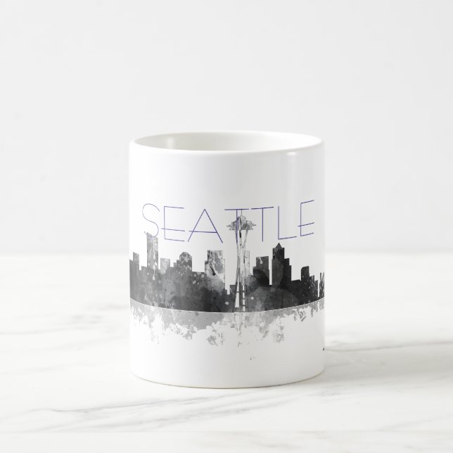 Café SKYLINE de SEATTLE WASHINGTON - caneca do bebendo (Centro)