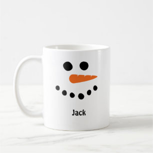 Café Snowman encara a caneca de café. Personalize com o