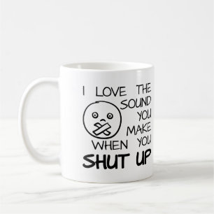 Café Som de Caneca Engraçada Cala Boca
