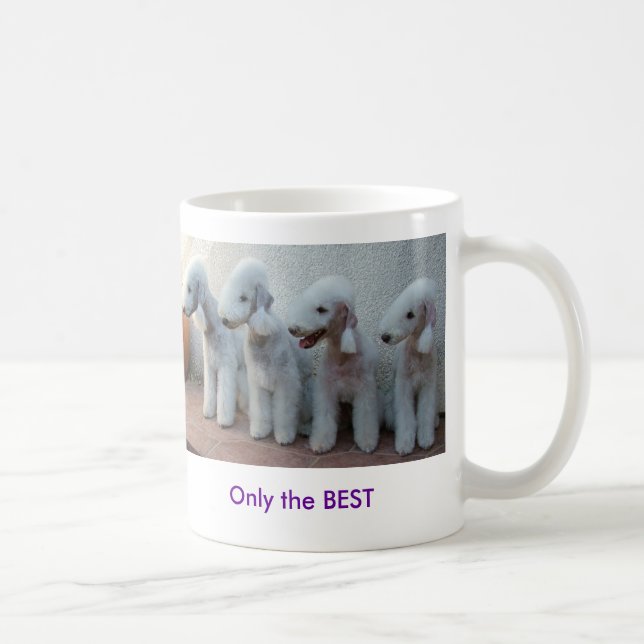 Café Somente a MELHOR caneca de Bedlington (Direita)