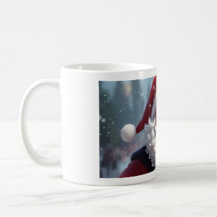 Café Sorriso alegre dos papais noeis - Caneca de Natal