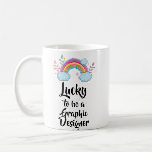 Café Sorte Ser Uma Caneca De Designer Gráfico